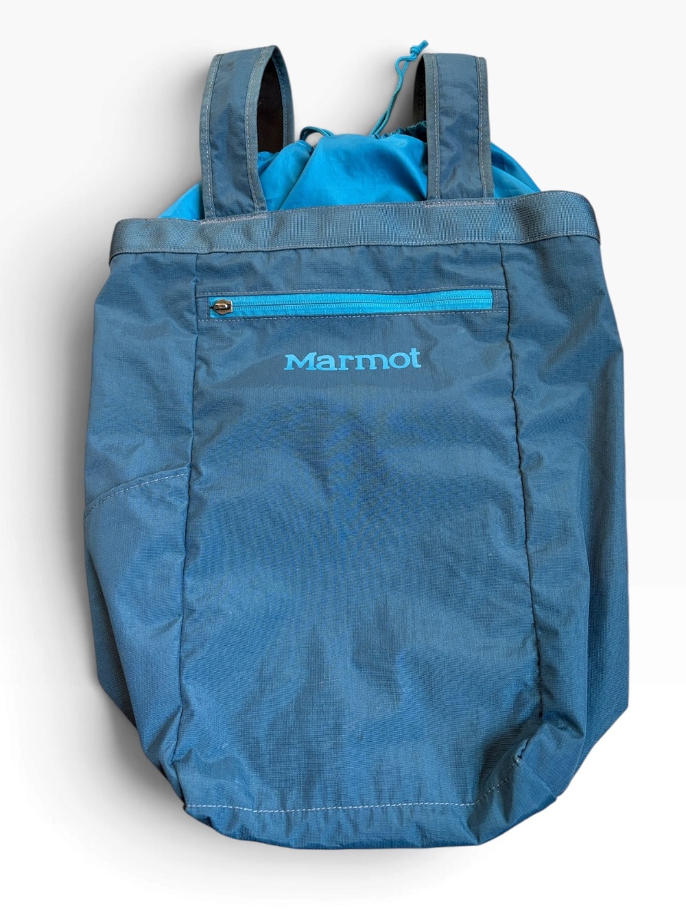Marmot Urban Hauler Backpack Medium Teal/Blue Tote Drawstring Top READ